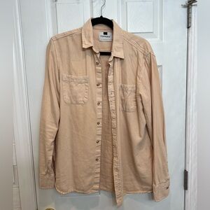 Topman Light Tan Button-down Shirt Size M